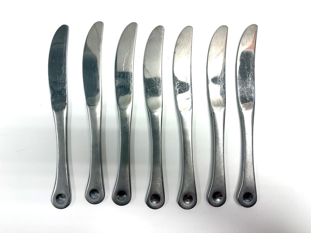 Robert Welch Pendulum Satin Stainless Steel Knives Minimalist Set of Seven 7
